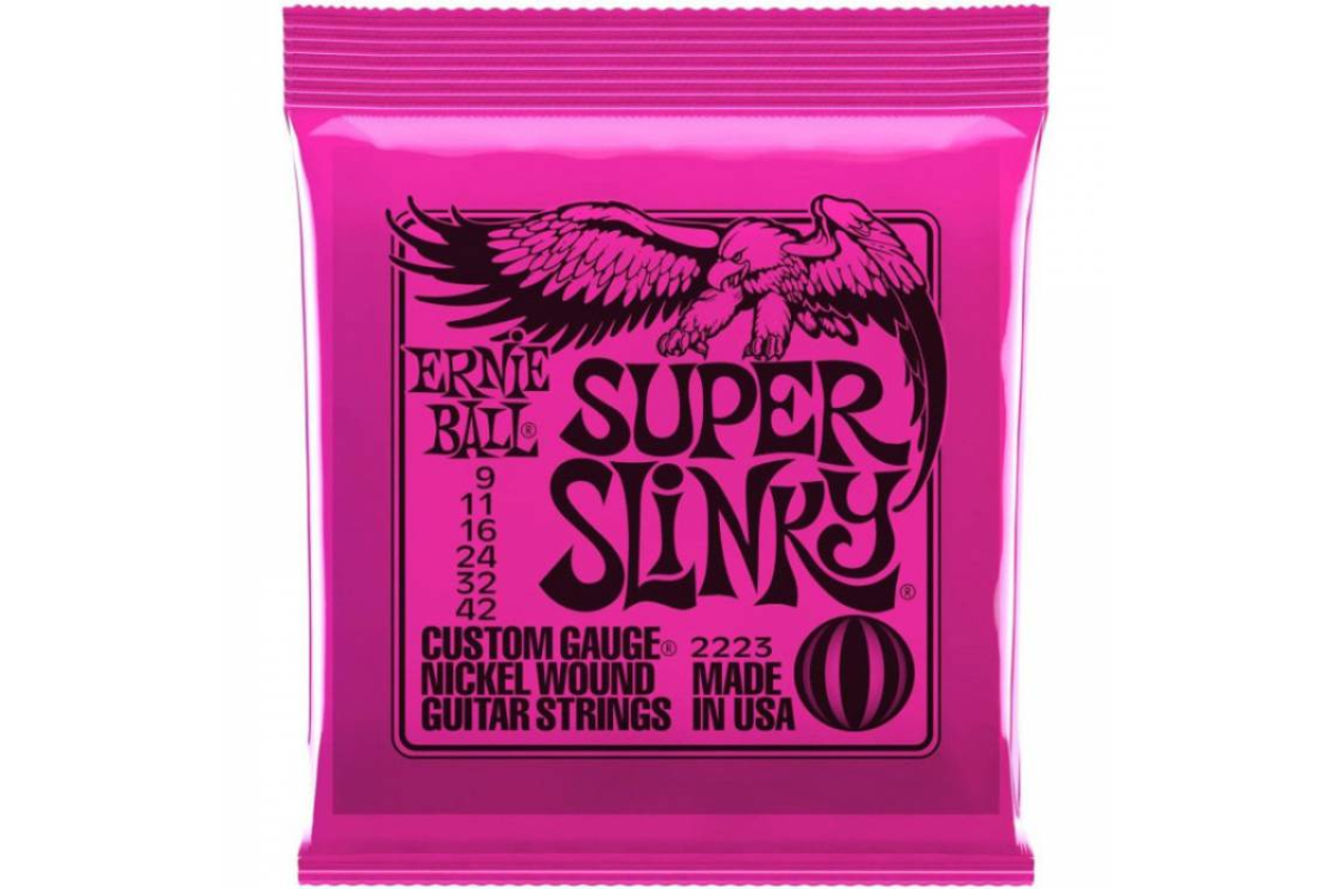 Струни для електрогітар ERNIE BALL 2223 Super Slinky Nickel Wound 9/42