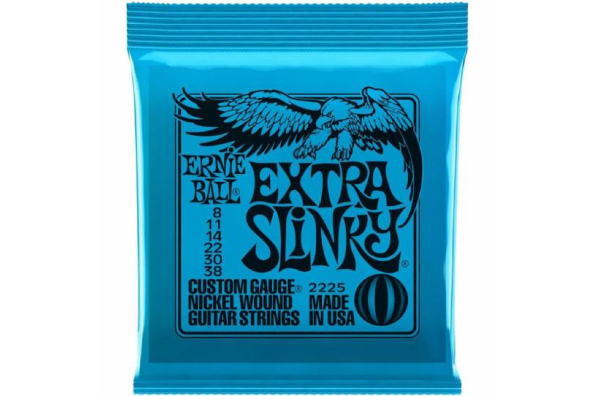 Струни для електрогітар ERNIE BALL 2225 Extra Slinky Nickel Wound 8/38