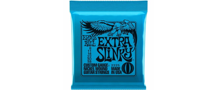 Струни для електрогітар ERNIE BALL 2225 Extra Slinky Nickel Wound 8/38