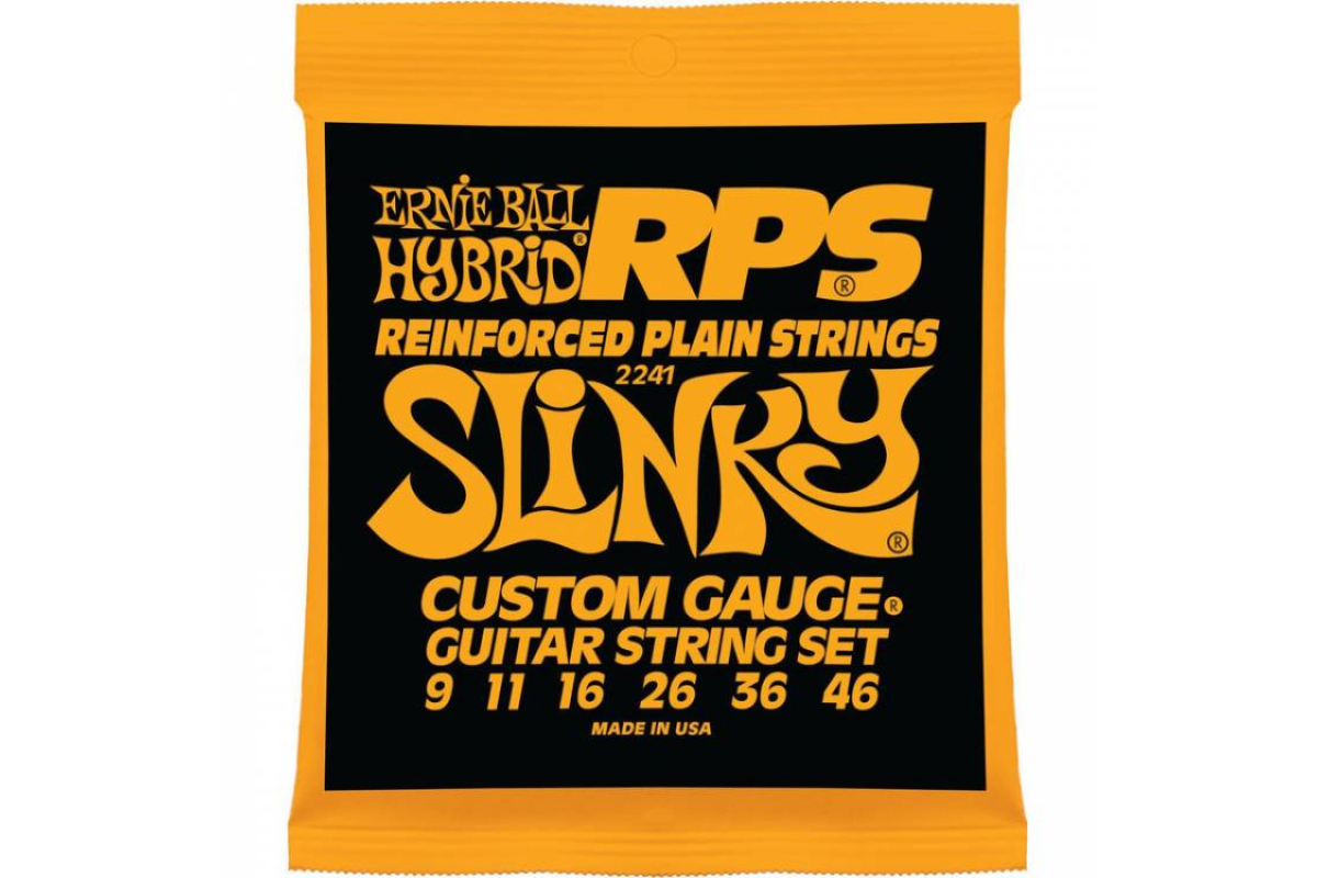 Струни для електрогітар ERNIE BALL 2241 RPS-9 Reinforced Hybrid Slinky Electric Guitar Strings 9/46