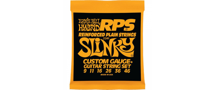 Струни для електрогітар ERNIE BALL 2241 RPS-9 Reinforced Hybrid Slinky Electric Guitar Strings 9/46