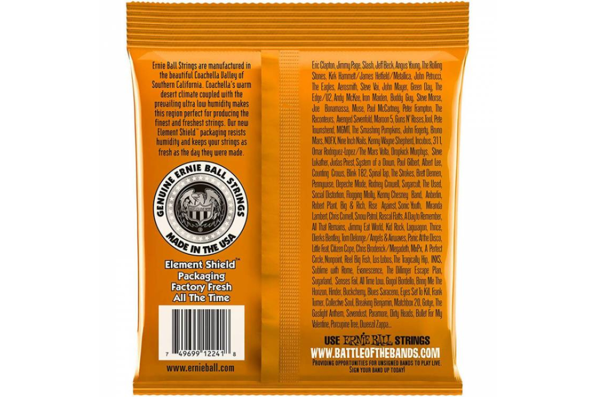 Струни для електрогітар ERNIE BALL 2241 RPS-9 Reinforced Hybrid Slinky Electric Guitar Strings 9/46