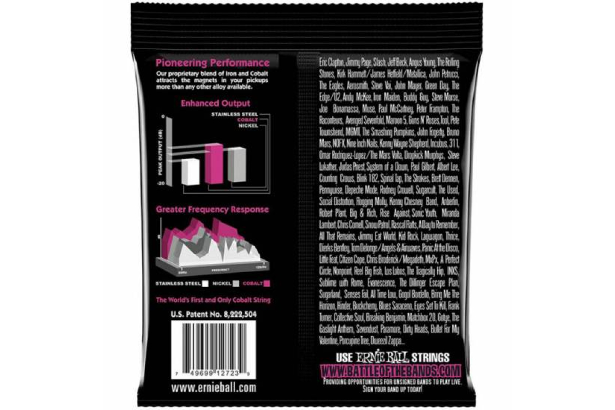 Струни для електрогітар ERNIE BALL 2723 Cobalt Slinky Electric Guitar Strings 9/42