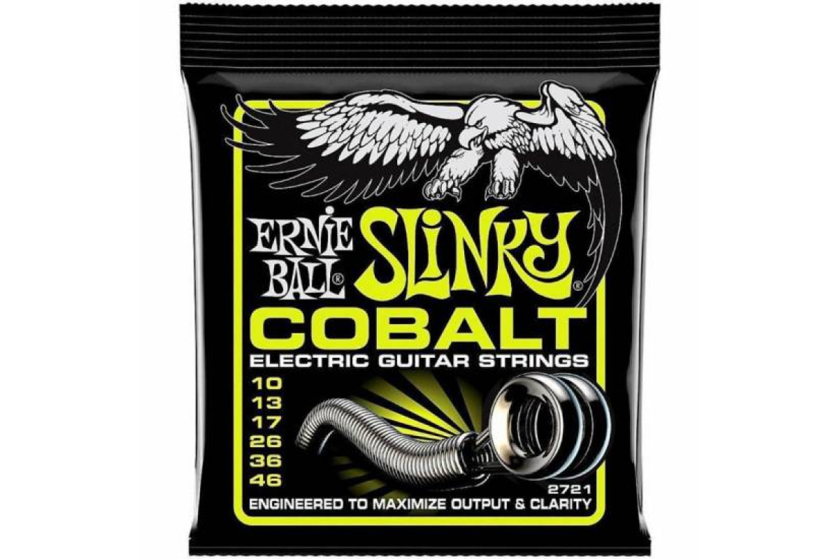 Струни для електрогітар ERNIE BALL 2721 Cobalt Slinky Electric Guitar Strings 10/46