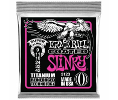 Струни для електрогітар ERNIE BALL 3123 Regular Slinky Titanium Coated Strings 9/42