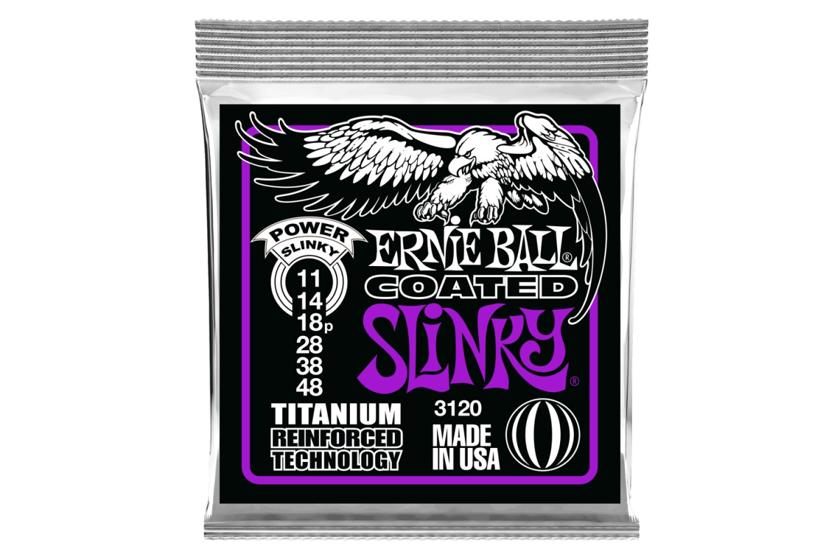 Струни для електрогітар ERNIE BALL 3120 Regular Slinky Titanium Coated Strings 11/48
