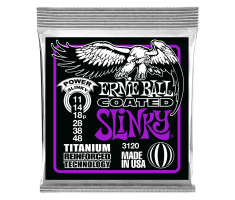 Струни для електрогітар ERNIE BALL 3120 Regular Slinky Titanium Coated Strings 11/48