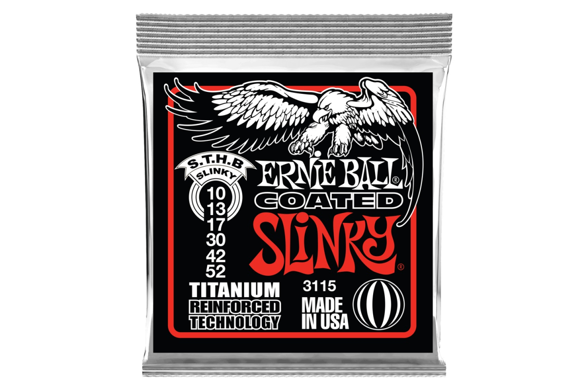 Струны для электрогитар ERNIE BALL 3115 Regular Slinky Titanium Coated Strings 10/52