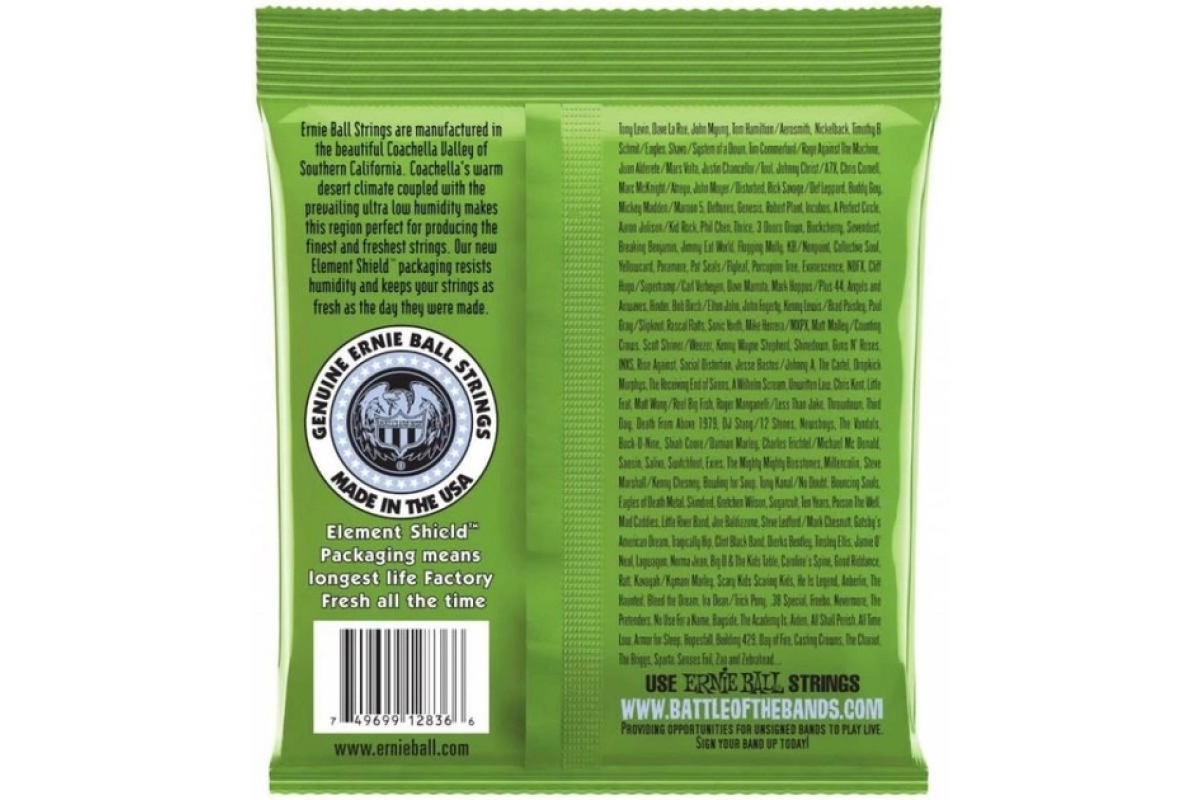 Струны для бас-гитар ERNIE BALL 2836 Regular Slinky Nickel Wound 5-String Bass 45/130