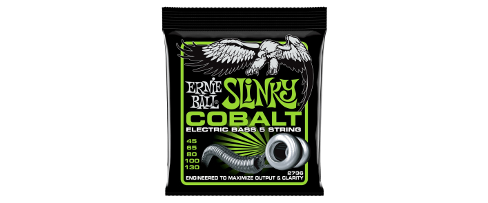 Струны для бас-гитар ERNIE BALL 2736 Cobalt Slinky 5-Strings Bass Strings 45/130