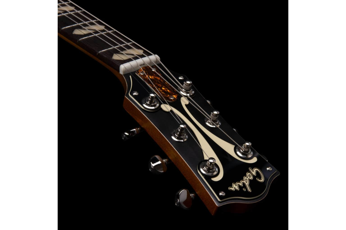 Гітара напівакустична Godin 5th Avenue Jumbo P-Rail Harvest Gold