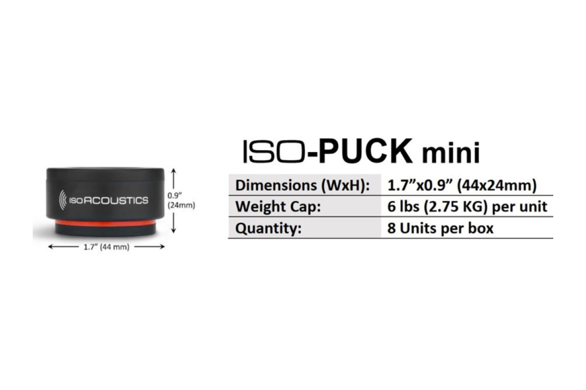 IsoAcoustics ISO-PUCK-Mini Ізоляційна підставка для моніторів
