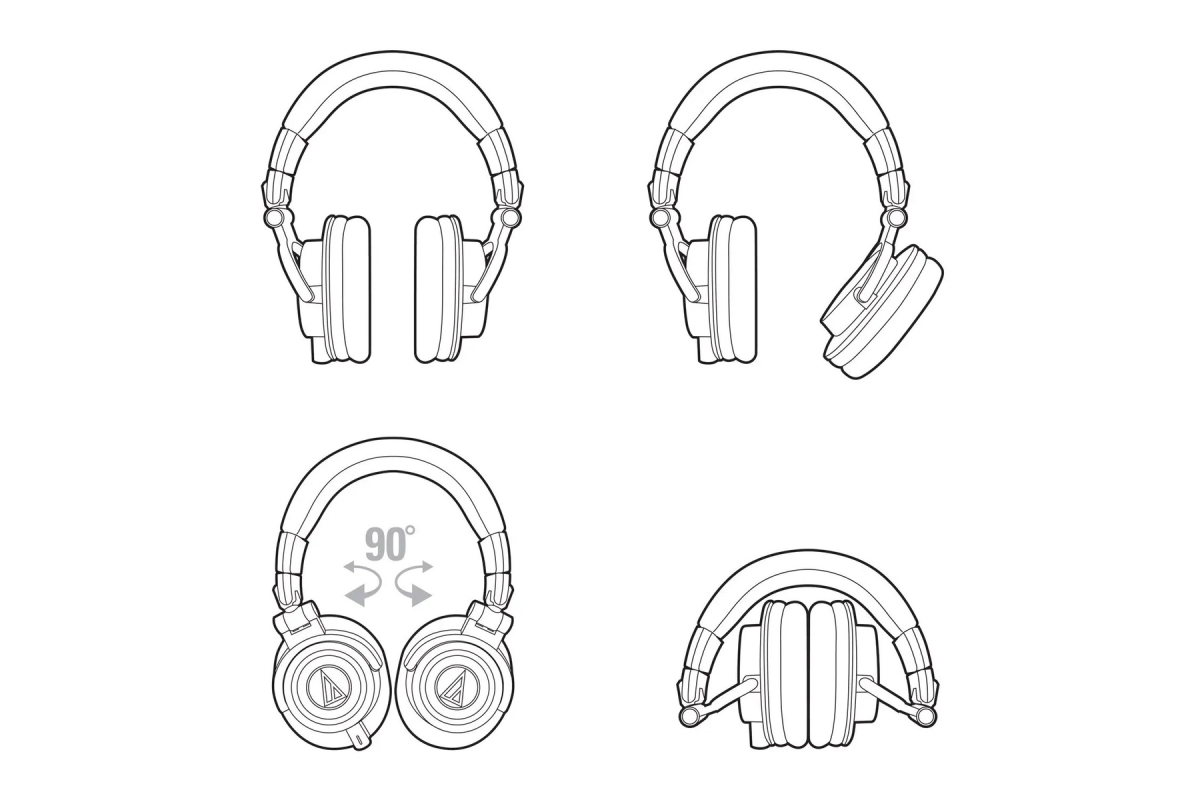 Наушники AUDIO-TECHNICA ATH-M50x WH