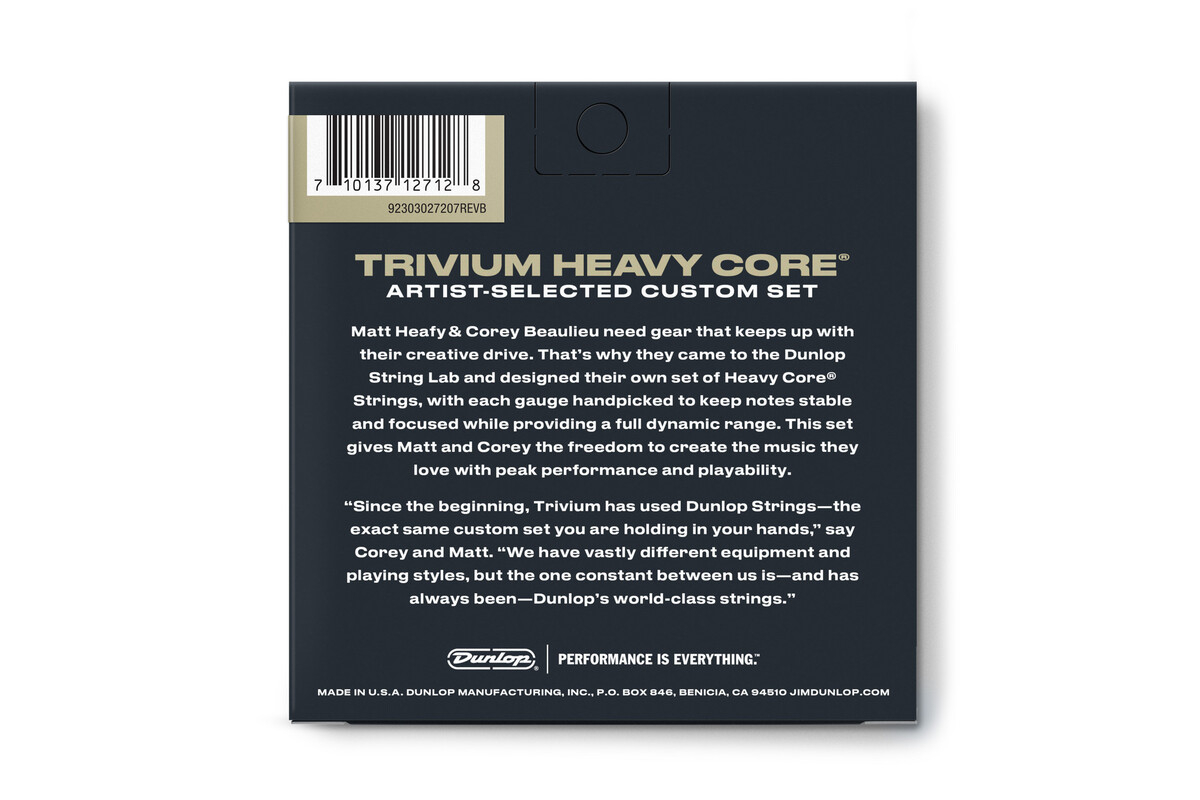 Струни для електрогітар DUNLOP TVMN1063-7 Trivium Nickel Wound