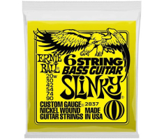 Струны для бас-гитар ERNIE BALL 2837 6 String Bass Guitar Slinky Nickel Wound 20w/90