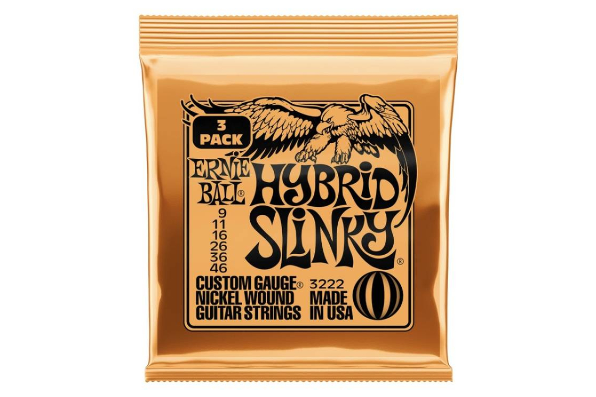 Струны для электрогитар ERNIE BALL 3222 Hybrid Slinky Nickel Wound 9/46