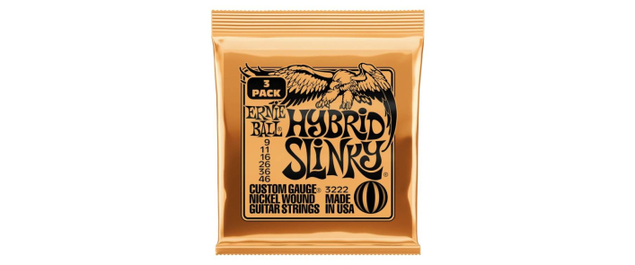 Струны для электрогитар ERNIE BALL 3222 Hybrid Slinky Nickel Wound 9/46
