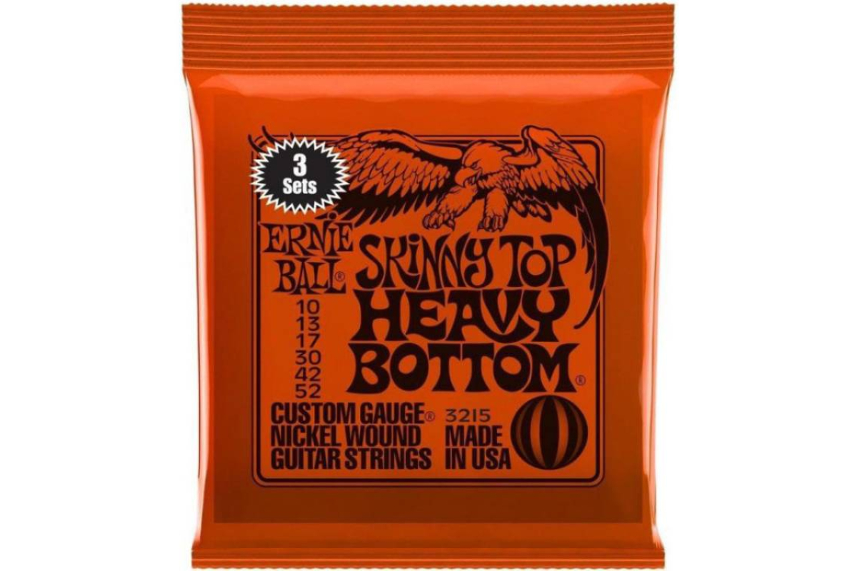 Струны для электрогитар ERNIE BALL 3215 Slinky Top Heavy Bottom Nickel Wound 10/52