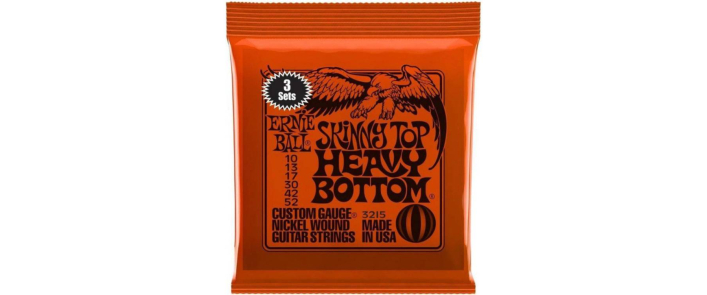 Струны для электрогитар ERNIE BALL 3215 Slinky Top Heavy Bottom Nickel Wound 10/52