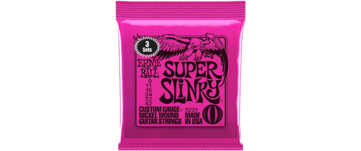 Струны для электрогитар ERNIE BALL 3223 Super Slinky Nickel Wound 9/42