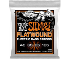 Струны для бас-гитар ERNIE BALL 2813 Hybrid Cobalt Slinky Flatwound Bass 4-Strings 45/105