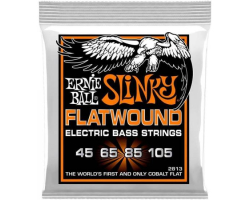 Струны для бас-гитар ERNIE BALL 2813 Hybrid Cobalt Slinky Flatwound Bass 4-Strings 45/105