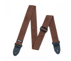 Ремень гитарный DUNLOP D07-01BR Poly Strap Brown Ремень гитарный DUNLOP D07-01BR Poly Strap Brown