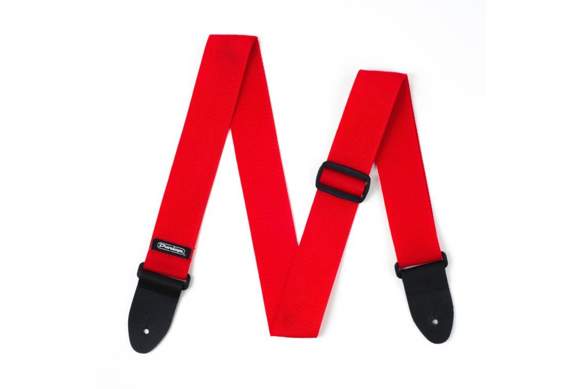 Ремінь гітарний DUNLOP D07-01RD Poly Strap Red