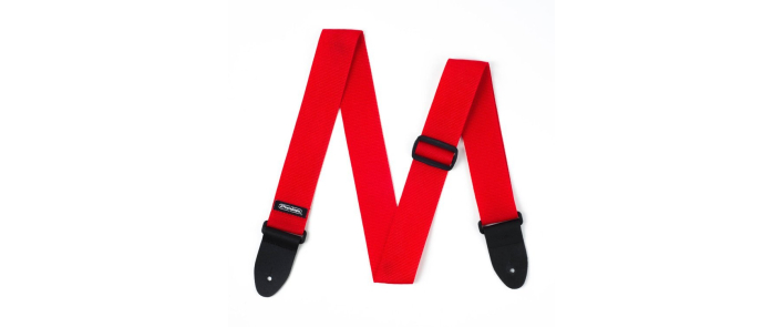 Ремінь гітарний DUNLOP D07-01RD Poly Strap Red