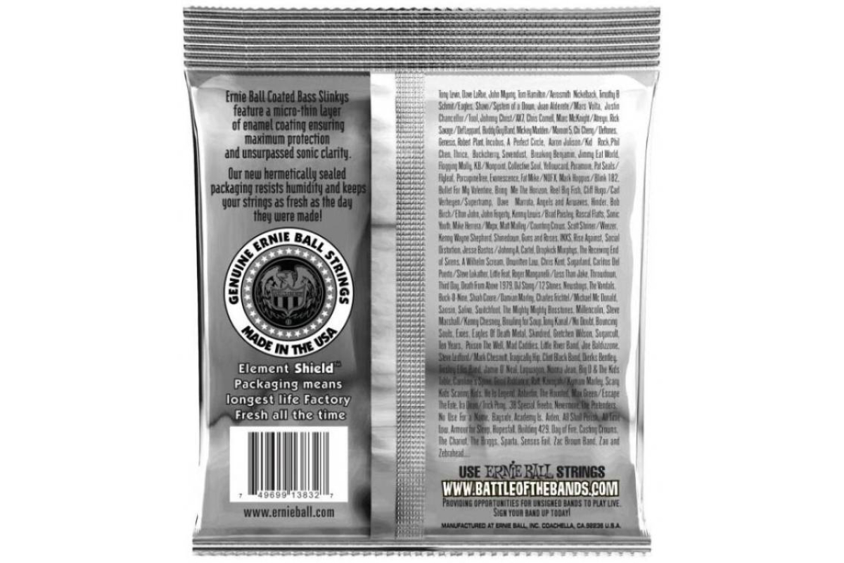 Струны для бас-гитар ERNIE BALL 3833