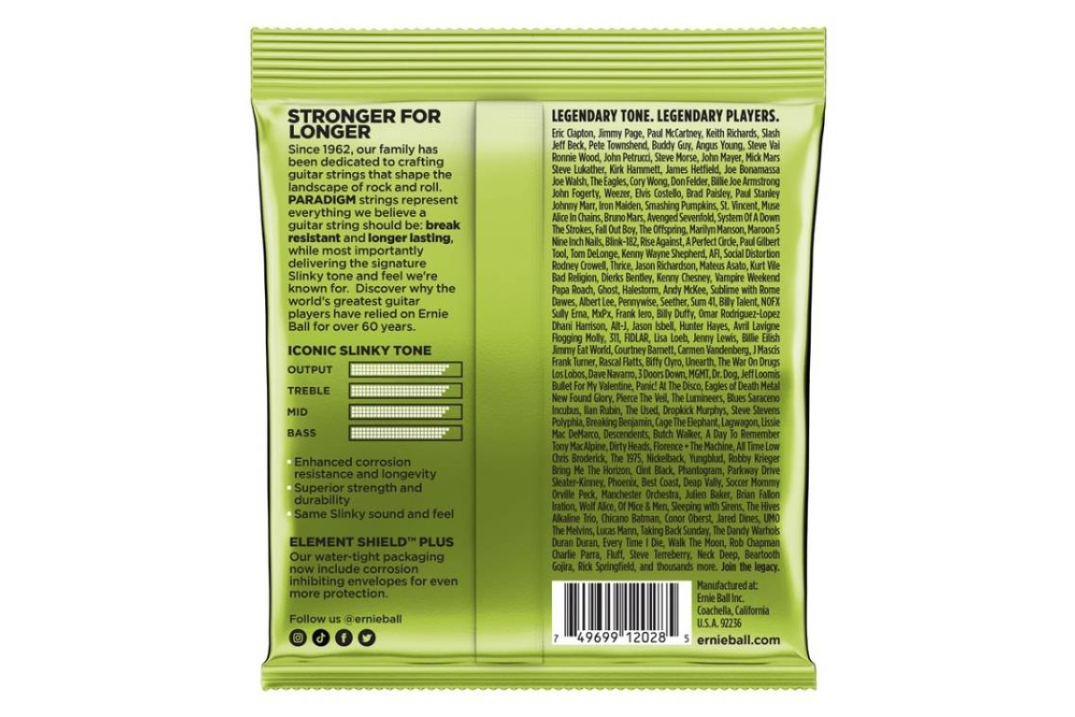 Струни для електрогітар ERNIE BALL 2028 Paradigm Slinky 7 Strings 10/56