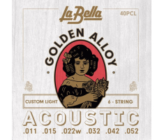 Струны для акустических гитар LA BELLA 40PCL