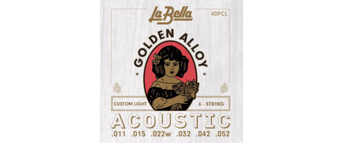Струны для акустических гитар LA BELLA 40PCL