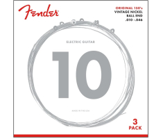 Струны для электрогитар FENDER ORIGINAL 150R 010-.046 PURE NICKEL STRINGS 3 PACK