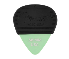 Набор медиаторов FENDER MOJO GRIP DURA-TONE 0.58 DELRIN PICKS - 3 PACK SURF GREEN