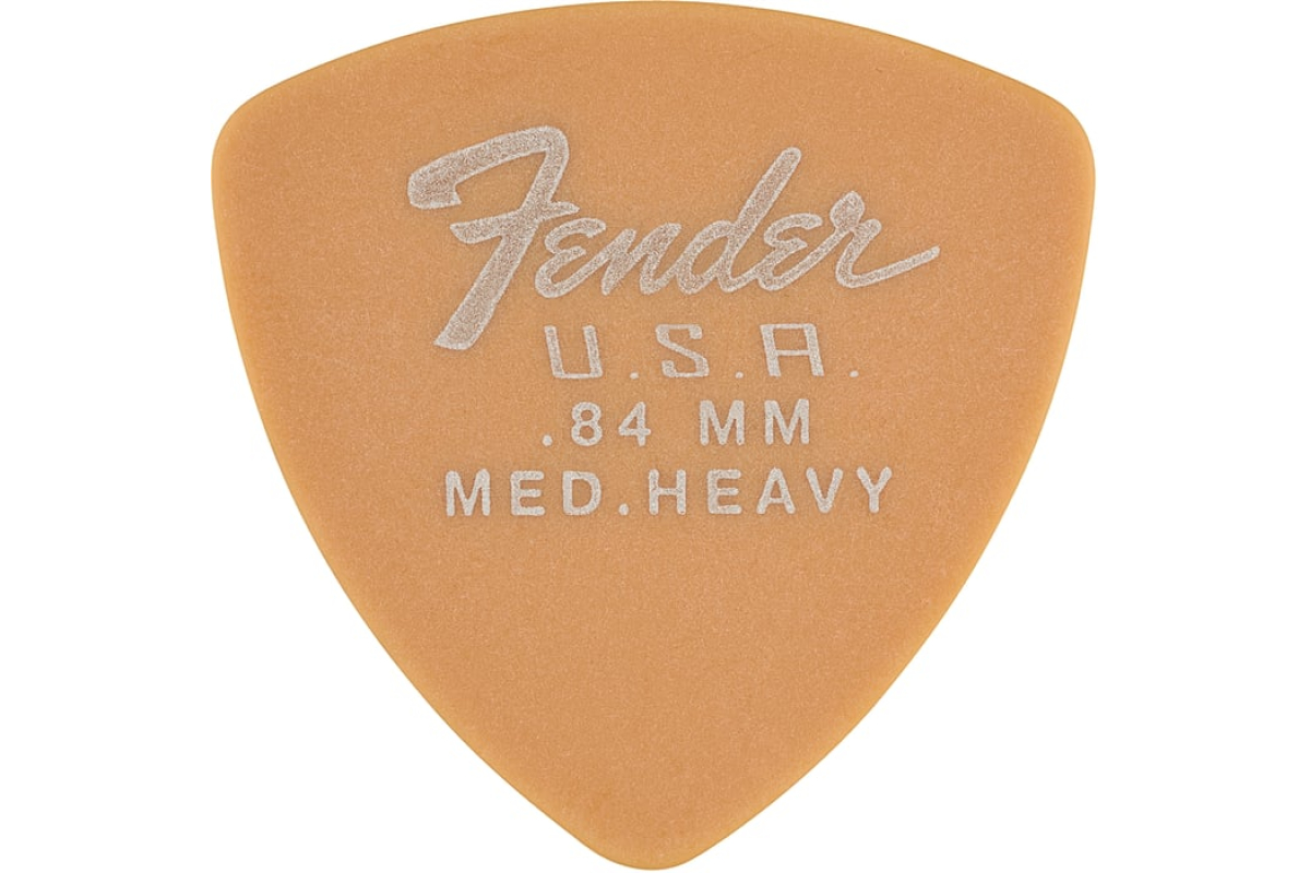 Набор медиаторов FENDER 346 SHAPE DURA-TONE 0.84 DELRIN PICKS BUTTERSCOTCH BLONDE 12 PACK