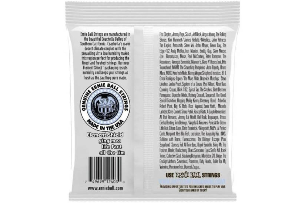 Струни для класичних гітар ERNIE BALL 2403 Ernesto Palla Nylon Clear Silver Classical Guitar Strings