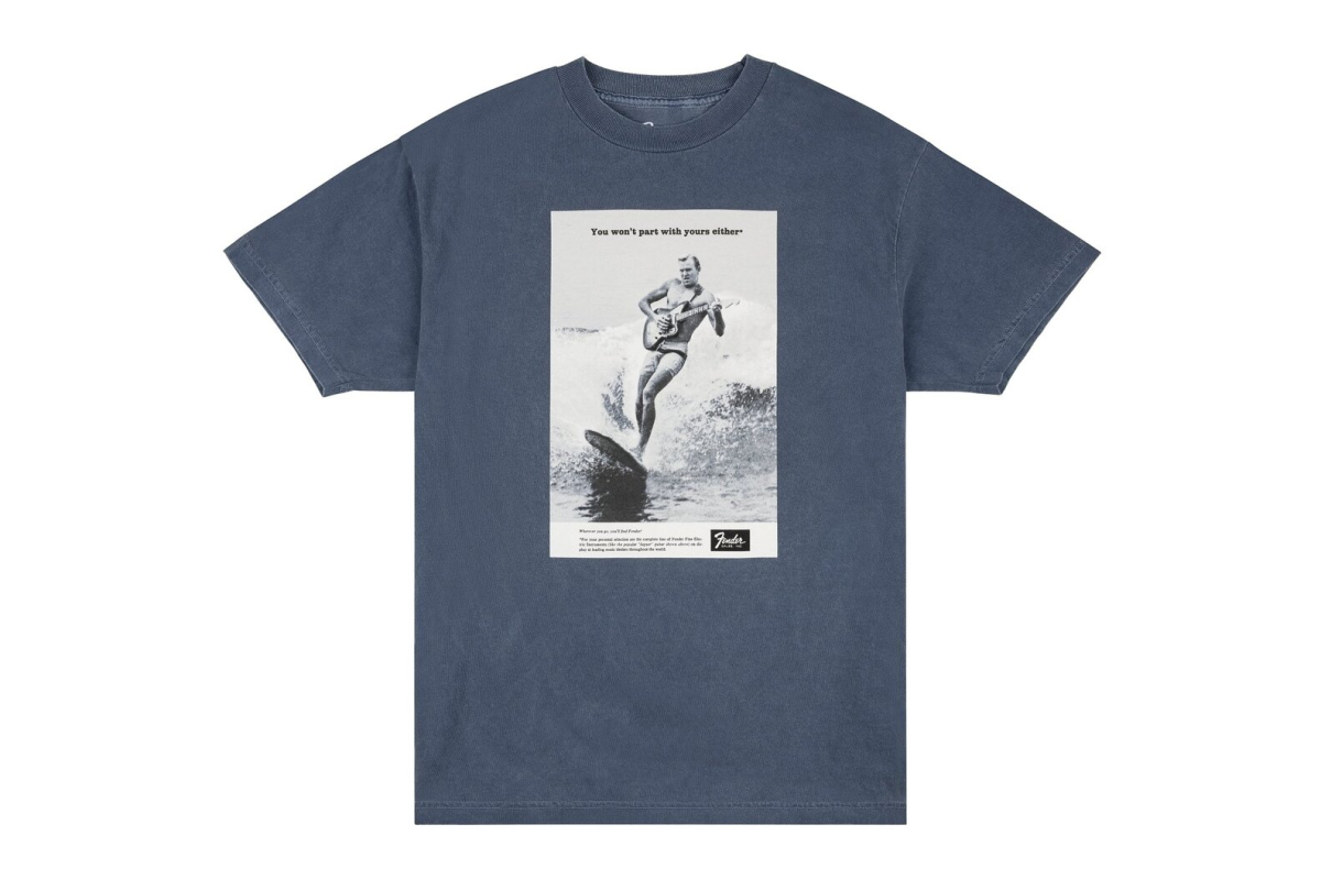 Футболка FENDER VINTAGE AD SURFER T-SHIRT OCEAN XXL