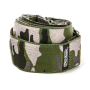 Ремень гитарный DUNLOP D67-16 2" Jacquard Ranger Green