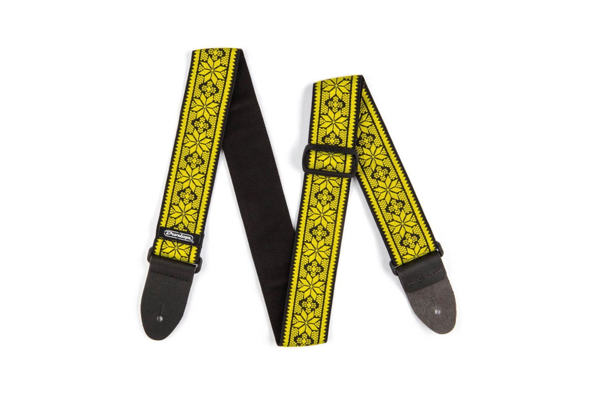Ремень гитарный DUNLOP D67-02YE 2" Jacquard Fillmore Yellow