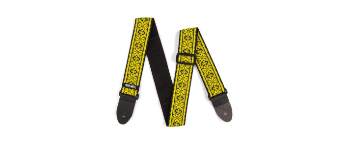 Ремень гитарный DUNLOP D67-02YE 2" Jacquard Fillmore Yellow