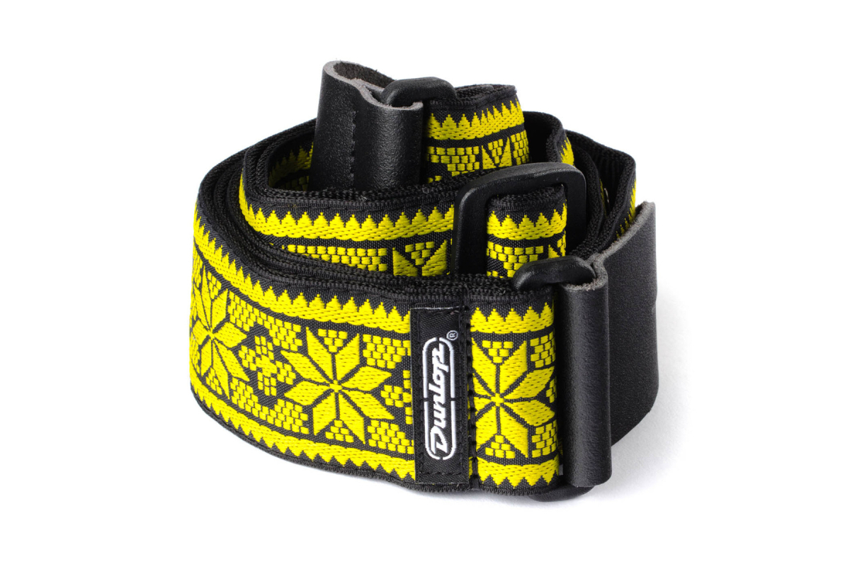 Ремень гитарный DUNLOP D67-02YE 2" Jacquard Fillmore Yellow
