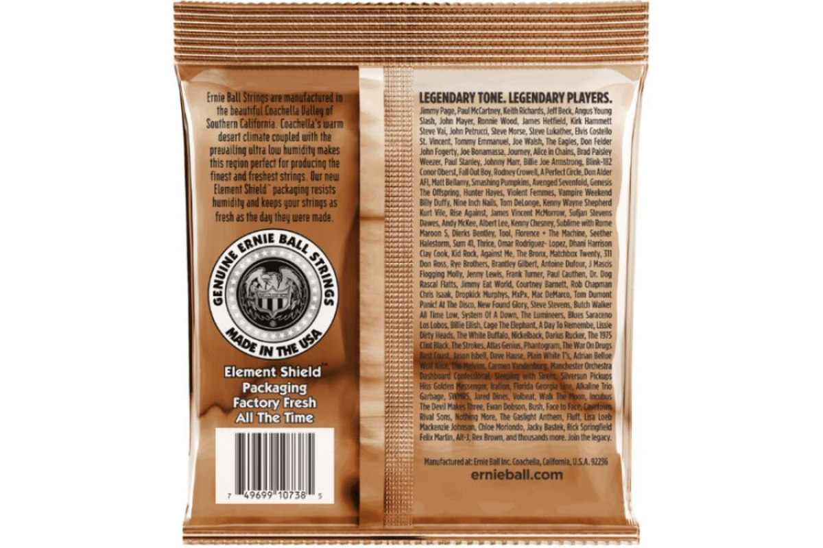 Струны для акустических гитар ERNIE BALL 2152 Earthwood Acoustic Phosphor Bronze 12-String Light 10/48