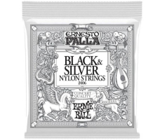 Струни для класичних гітар ERNIE BALL 2406 Ernesto Palla Nylon Black and Silver