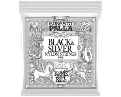 Струни для класичних гітар ERNIE BALL 2406 Ernesto Palla Nylon Black and Silver