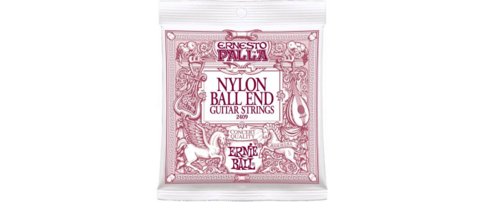 Струни для класичних гітар ERNIE BALL 2409 Ernesto Palla Nylon Black and Gold Classical Guitar Strings (Ball End)