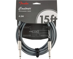 Кабель інструментальний FENDER CABLE CONTOUR SERIES 15' INCA SILVER