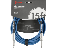 Кабель інструментальний FENDER CABLE CONTOUR SERIES 15' LAKE PLACID BLUE
