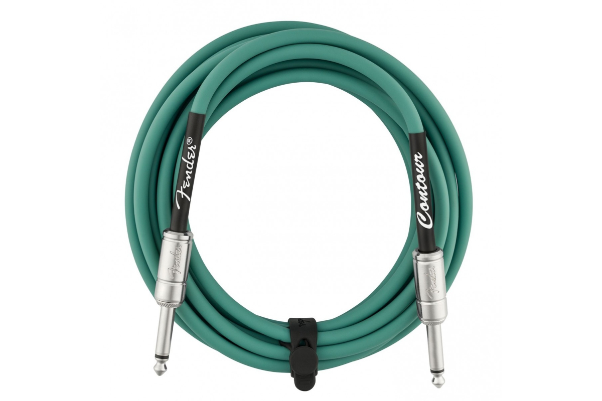 Кабель інструментальний FENDER CABLE CONTOUR SERIES 15' SHERWOOD GREEN
