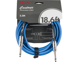 Кабель инструментальный FENDER CABLE CONTOUR SERIES 18.6' LAKE PLACID BLUE